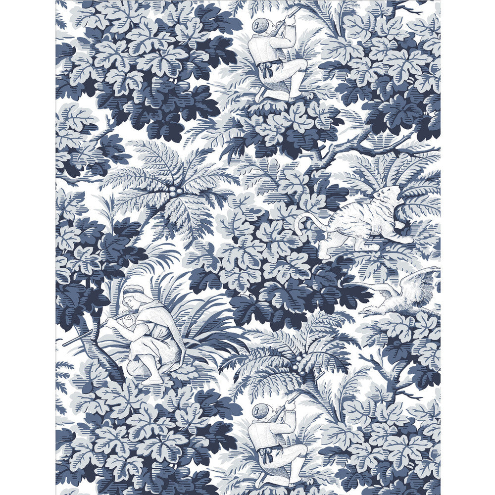 Vegacervera Wp Azul by Gaston Y Daniela Wallcovering LORENZO CASTILLO V VINYL - 100% Italy Horizontal: 0 and Vertical: 27.5 27.5 - Fabric Carolina -