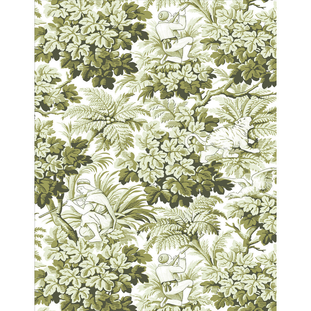 Vegacervera Wp Verde by Gaston Y Daniela Wallcovering LORENZO CASTILLO V VINYL - 100% Italy Horizontal: 0 and Vertical: 27.5 27.5 - Fabric Carolina -
