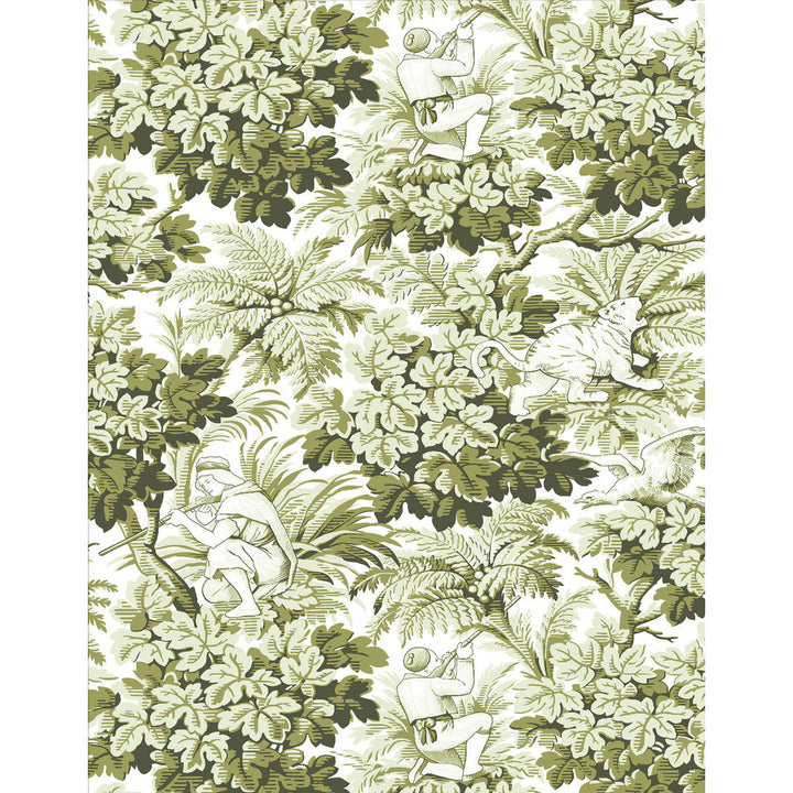 Vegacervera Wp Verde by Gaston Y Daniela Wallcovering LORENZO CASTILLO V VINYL - 100% Italy - Horizontal: 0 and Vertical: 27.5 27.5 - Fabric Carolina -