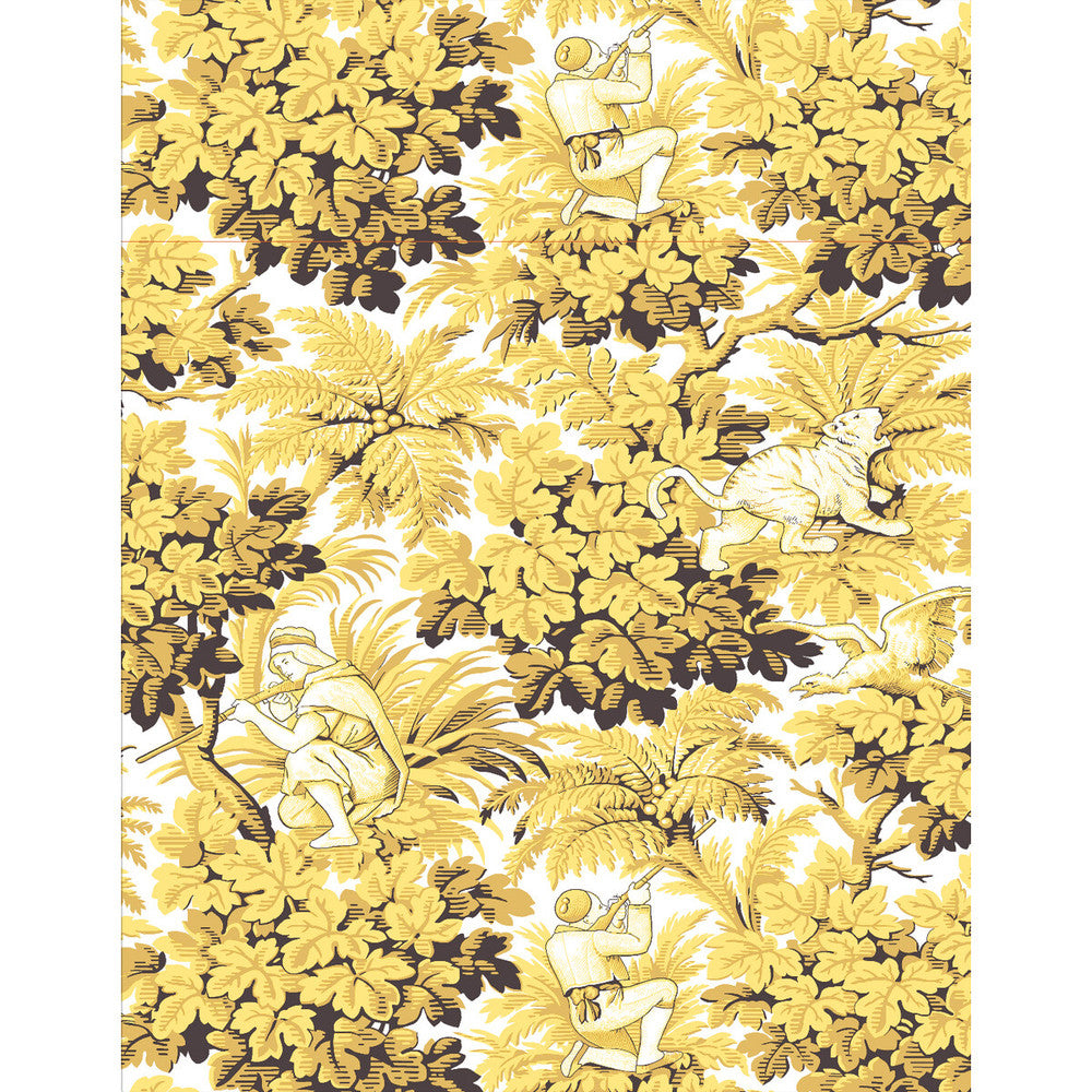 Vegacervera Wp Ocre by Gaston Y Daniela Designer Wallcovering LORENZO CASTILLO V VINYL - 100% Italy Horizontal: 0 and Vertical: 27.5 27.5 - Swanky Fabrics -