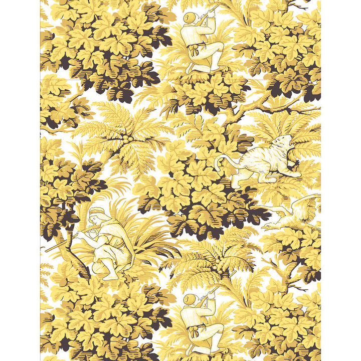 Vegacervera Wp Ocre by Gaston Y Daniela Wallcovering LORENZO CASTILLO V VINYL - 100% Italy - Horizontal: 0 and Vertical: 27.5 27.5 - Fabric Carolina -