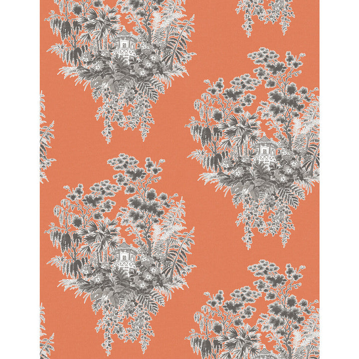 Valjunco Wp Naranja by Gaston Y Daniela Designer Wallcovering LORENZO CASTILLO V VINYL - 100% Italy Horizontal: 0 and Vertical: 20.8 27.5 - Swanky Fabrics -