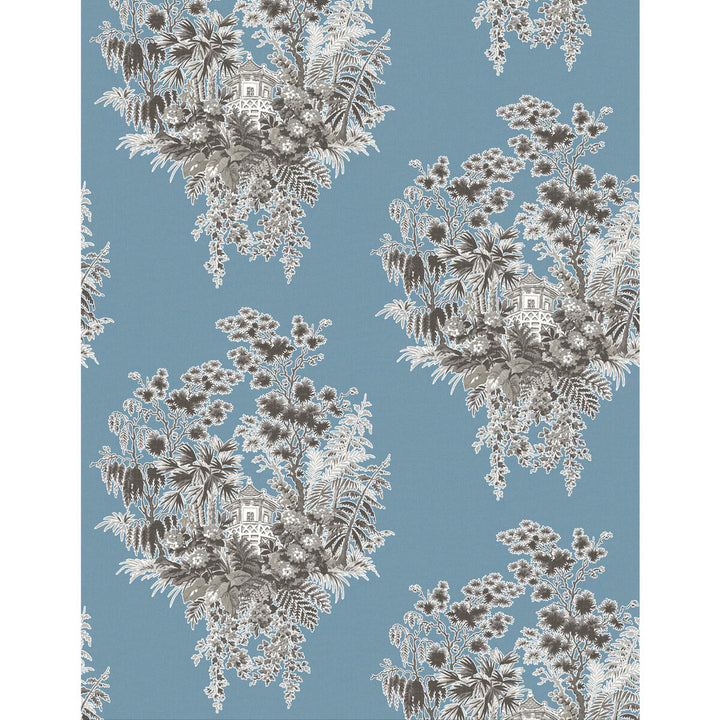 Valjunco Wp Azul by Gaston Y Daniela Wallcovering LORENZO CASTILLO V VINYL - 100% Italy Horizontal: 0 and Vertical: 20.8 27.5 - Fabric Carolina -