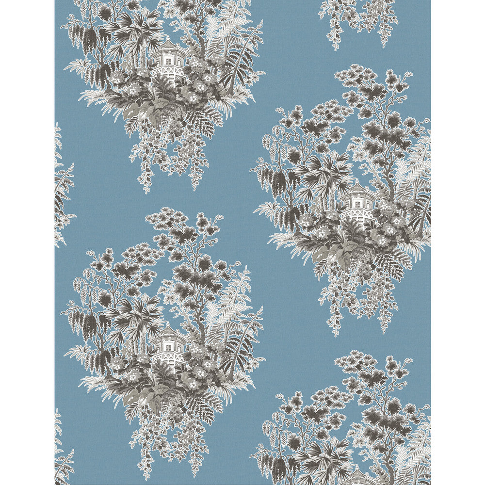 Valjunco Wp Azul by Gaston Y Daniela Wallcovering LORENZO CASTILLO V VINYL - 100% Italy Horizontal: 0 and Vertical: 20.8 27.5 - Fabric Carolina -