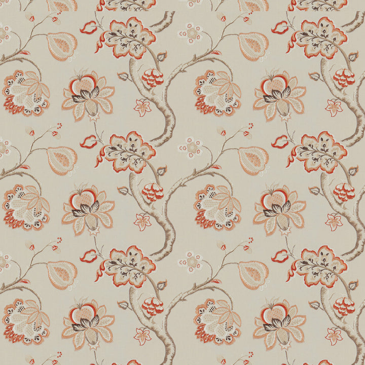LEAP 26J8011 by JF Fabric Color Concepts Coral Sky 60% Cotton, 32% Viscose, 8% Polyester India Horizontal: 25.375 and Vertical: 15.5 61 - Fabric Carolina -