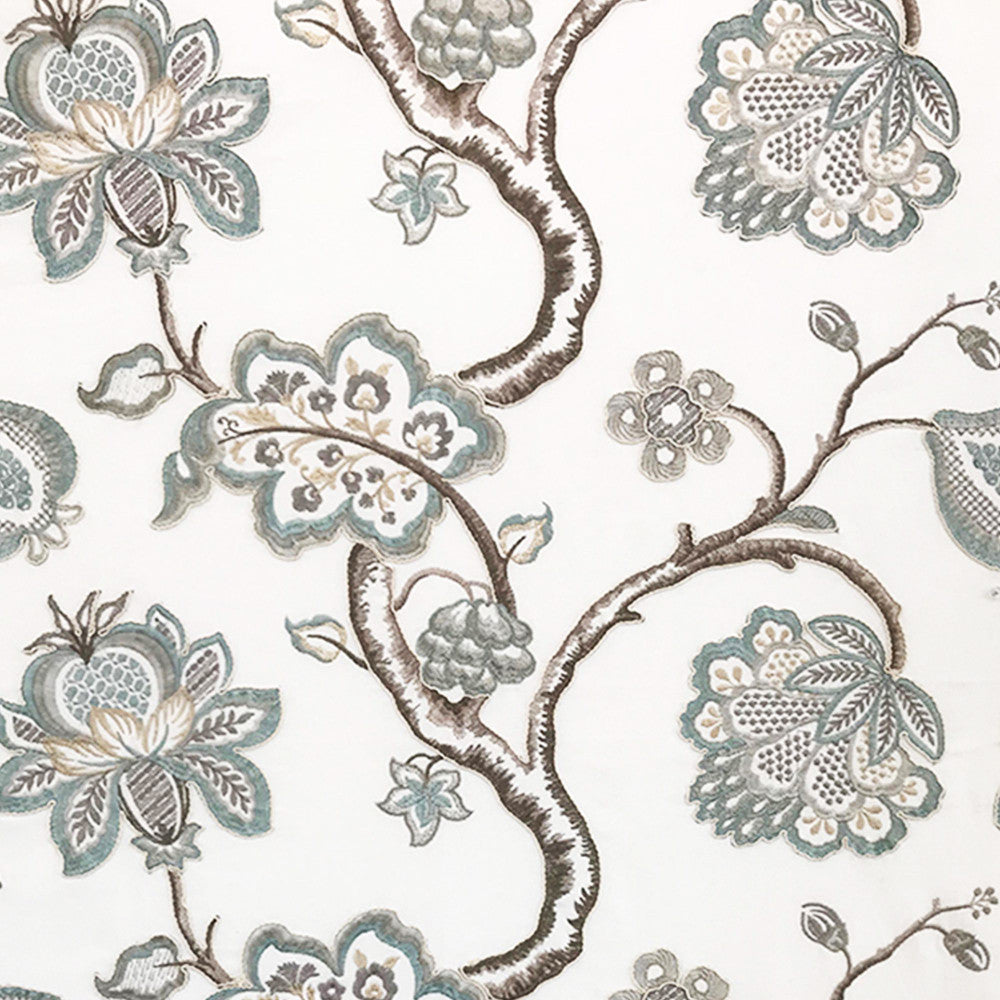 LEAP 63J8001 by JF Designer Fabric Color Concepts Silver Sage 60% Cotton, 32% Viscose, 8% Polyester India  Horizontal: 25.375 and Vertical: 15.5 61  - Swanky Fabrics -