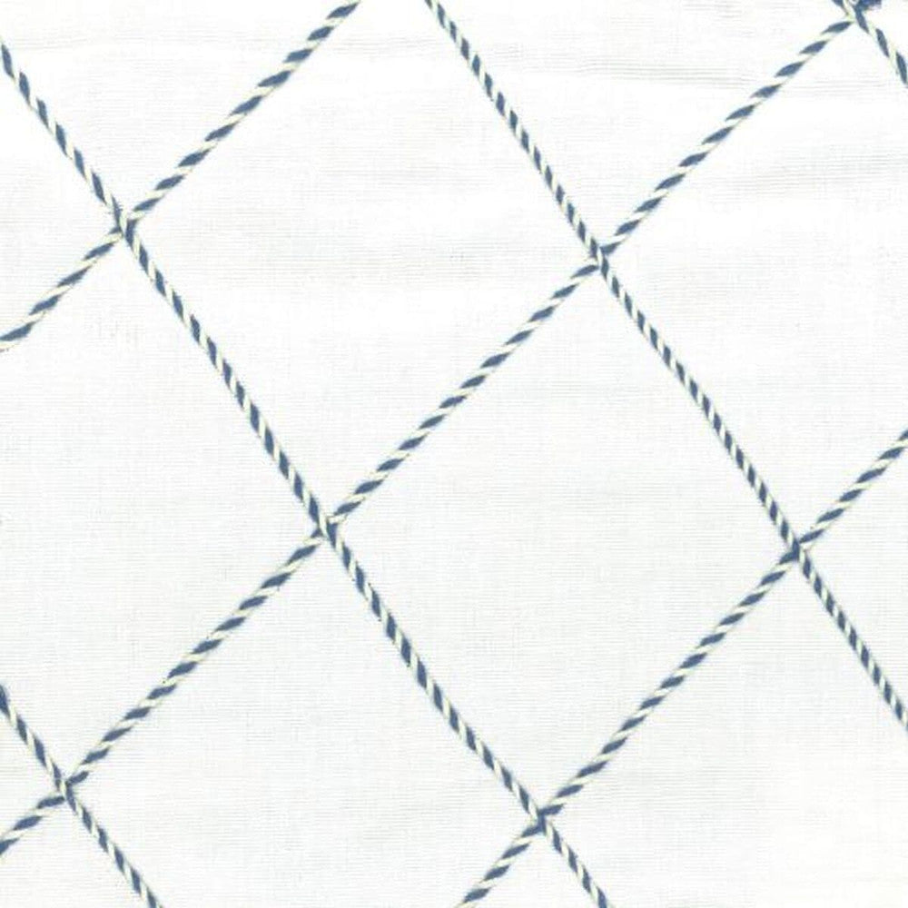 Leclaire 1 Blue by Stout Fabric NOT SAMPLED 100%COT %BEMB INDIA Horizontal: 4.25 and Vertical: 4.75 53 in - Fabric Carolina -