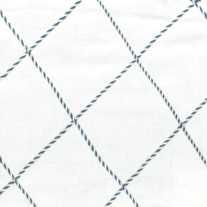 Leclaire 1 Blue by Stout Fabric Not Sampled 100% Cotton Embroidery INDIA Horizontal: 4.25 and Vertical: 4.75 53 in - Fabric Carolina -