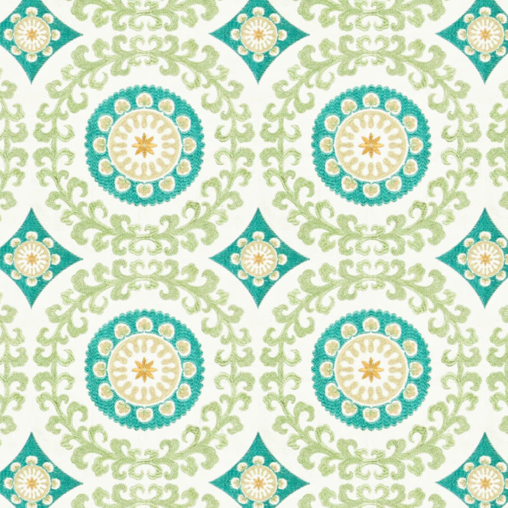 Legal 4 Bay by Stout Fabric RAINBOW LIBRARY SPA/TEAL 100%COT %BEMB INDIA Horizontal: 12.75 and Vertical: 12.625 51 in - Fabric Carolina -