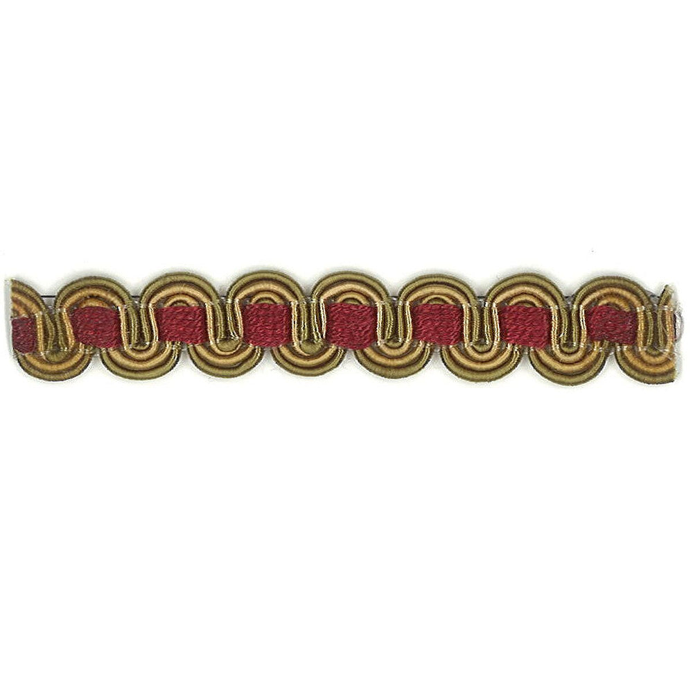 Lexington 40 Cardinal by Stout Designer Trim ART OF DESIGN TRIM-2 TAPES 100%SVI CHINA Horizontal: 0 and Vertical: 0 0.38 in - Swanky Fabrics -