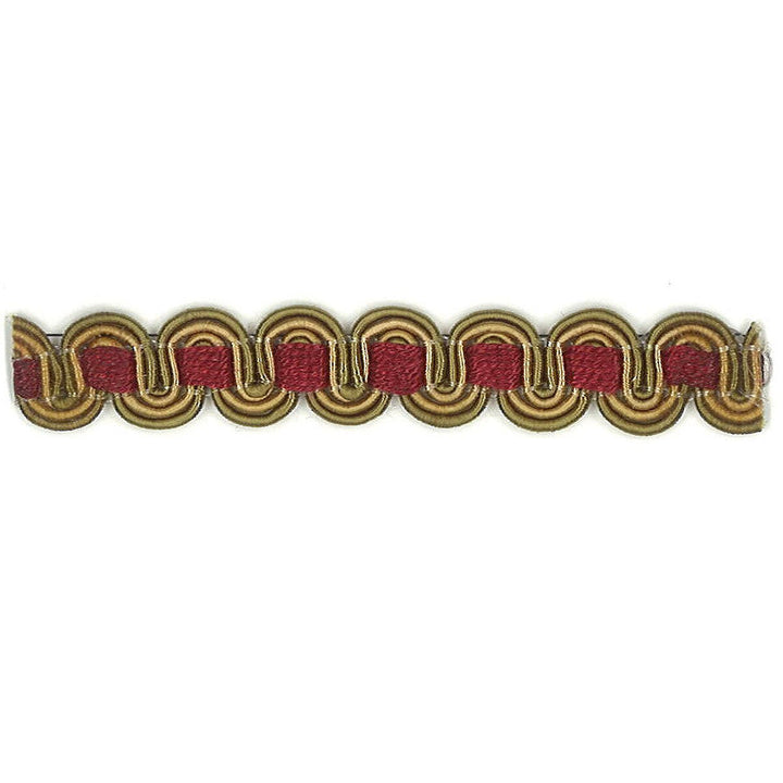 Lexington 40 Cardinal by Stout Designer Trim ART OF DESIGN TRIM-2 TAPES 100%SVI CHINA Horizontal: 0 and Vertical: 0 0.38 in - Swanky Fabrics -