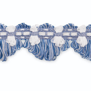 Anjelique Loop Fringe Cobalt/Lake/White Multi LF2000B-7 by Schumacher Trim
