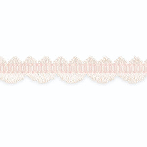 Noelle Loop Fringe White/Baby Pink LF2020-3 by Schumacher Trim