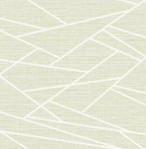 Cecita Puzzle Mint Green and White by Seabrook Wallpaper