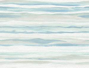 Kentmere Waves Sky Blue and Off-White by Seabrook Wallpaper