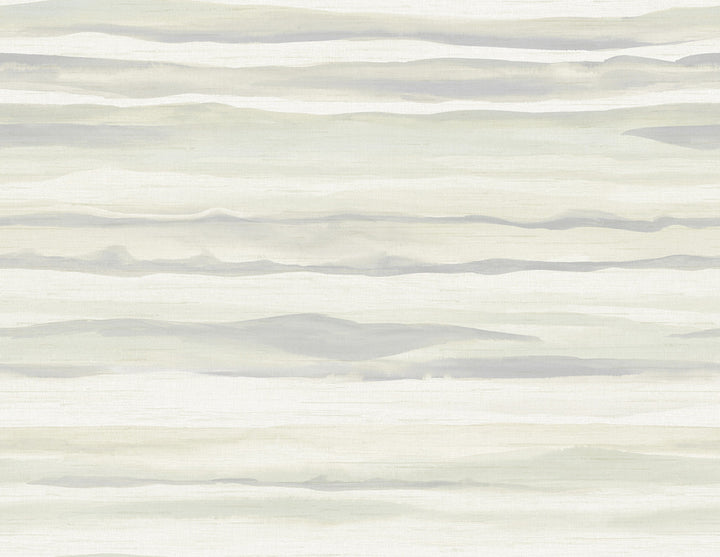 Kentmere Waves Light Greige and Off-White by Seabrook Wallpaper Lugano United States 60.75 20.87" 27" - Fabric Carolina -