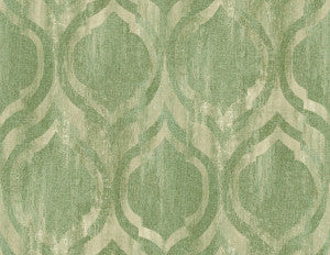 Old Danube Ogee Olive and Gold by Seabrook Wallpaper