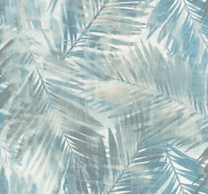Kentmere Teal and Off-White by Seabrook Wallpaper