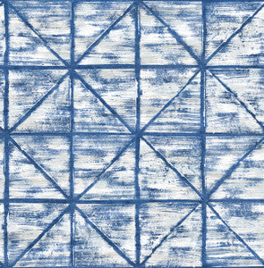 Ness Blue and White by Seabrook Wallpaper