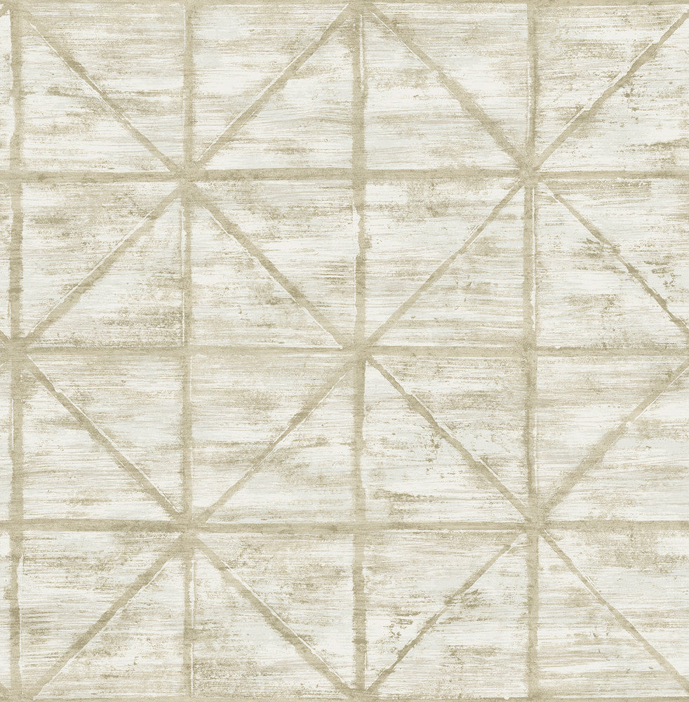 Ness Light Greige and Off-White by Seabrook Wallpaper Lugano United States 56.05 20.87" 20.5" - Fabric Carolina -