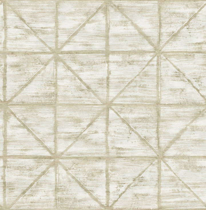 Ness Light Greige and Off-White by Seabrook Wallpaper Lugano United States 56.05 20.87" 20.5" - Fabric Carolina -