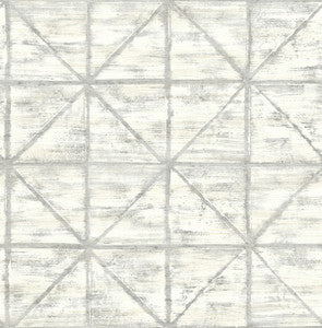 Ness Gray and White by Seabrook Wallpaper