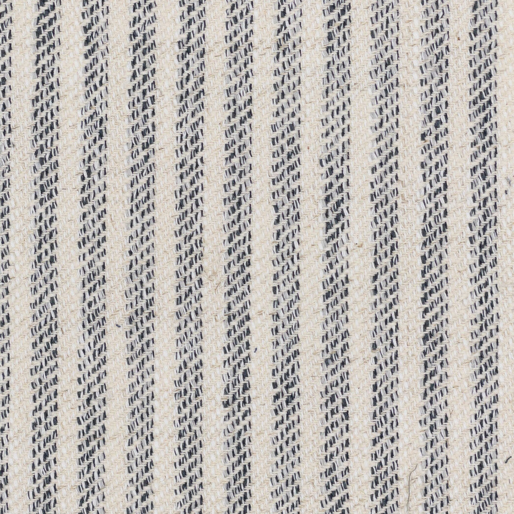 Lictor 3 Pacific by Stout Designer Fabric JUST STRIPES BLUE/SPRING 58%COT 22%POL 15%SVI 5%LIN USA Horizontal: 0.000 and Vertical: 4.375 54 in - Swanky Fabrics -
