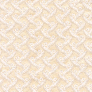 Linden Cream by Norbar Designer Fabric SONATA 65% COTTON 35% POLYESTER MEXICO 1 3/4"V 1 3/4"H 54" - Swanky Fabrics -