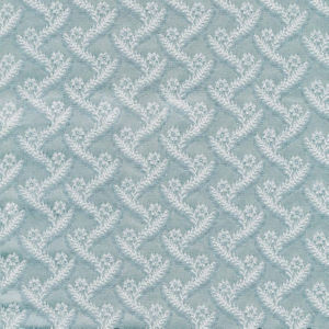 Linden Iceberg by Norbar Designer Fabric SONATA 65% COTTON 35% POLYESTER MEXICO 1 3/4"V 1 3/4"H 54" - Swanky Fabrics -