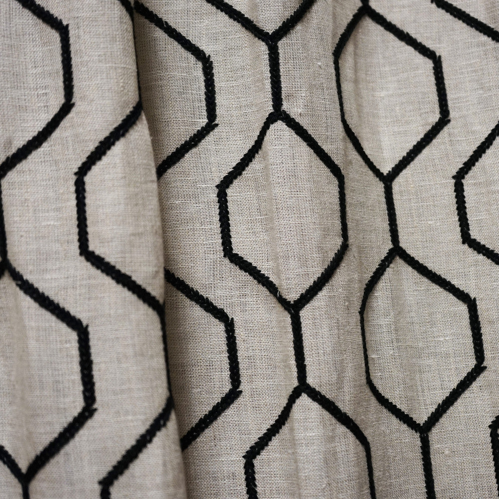 LINKED 98SJ101 by JF Designer Fabric JF Studio 100% Linen India  Horizontal: 6 and Vertical: 5 54  - Swanky Fabrics -