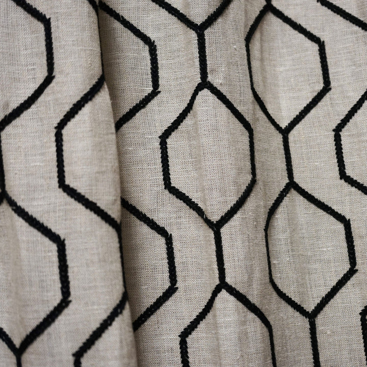LINKED 98SJ101 by JF Designer Fabric JF Studio 100% Linen India  Horizontal: 6 and Vertical: 5 54  - Swanky Fabrics -