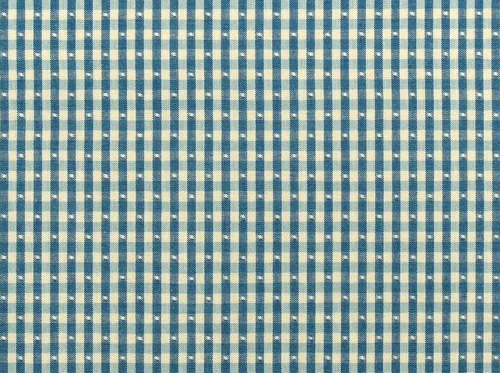 Linley Gingham Blue 15 by Covington Fabric our website for purchase 100% Cotton Various 15000 Horizontal: 0.5" and Vertical: 0.75" 55" - Fabric Carolina -