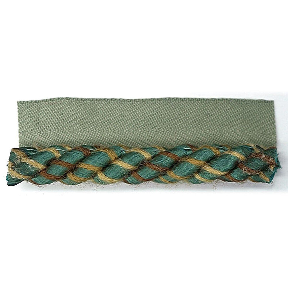 Lisette 1 Teal by Stout Designer Trim JUST CORDS 62%COT 28%SVI 10%POL CHINA FLAME RETARDANT-U.F.A.C. CLASS 1 WYZENBEEK 15 000 DOUBLE RUB WEAR TEST (HEAVY DUTY) Horizontal: 0.000 and Vertical: 0.000 0.38 in - Swanky Fabrics -