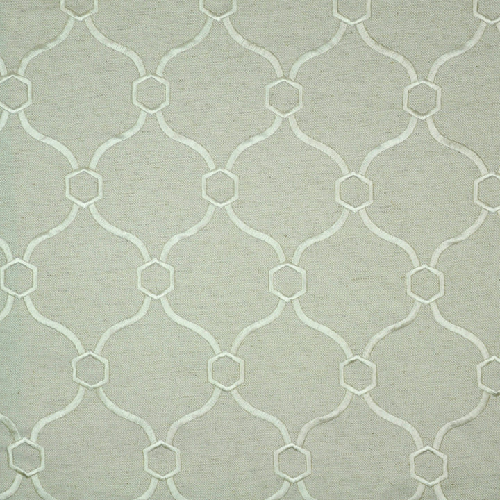 Love Knots # 705 Cloud by Maxwell Fabric 32% VISCOSE 30% POLYESTER
26% LINEN 12% RAYON CHINA </p><p>Repeat: Horizontal: H-3.75 and Vertical: V-5 57"EMB.53" - Fabric Carolina -
