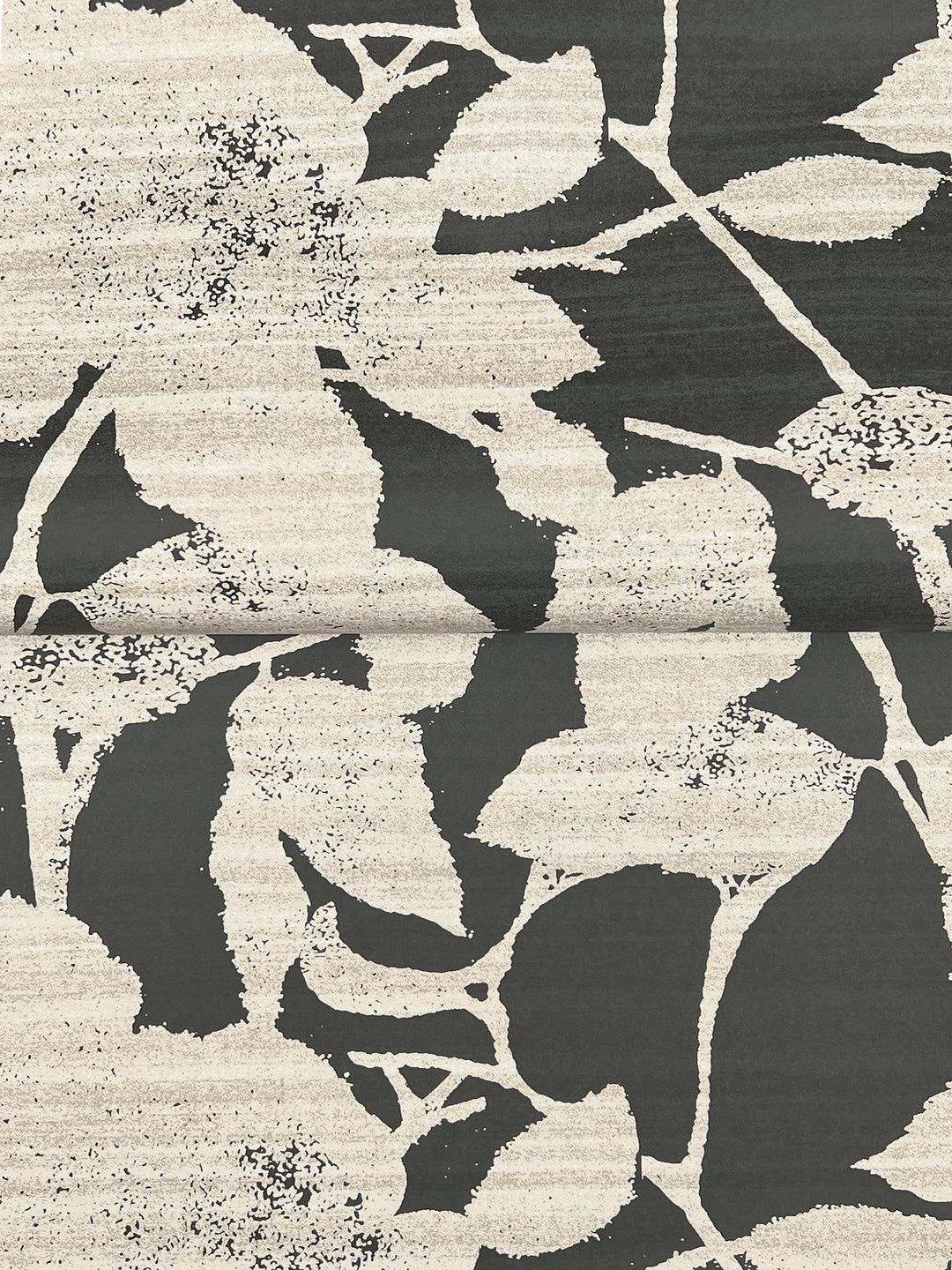Solange Black Botanical Wallpaper by Antonina Vella Designer