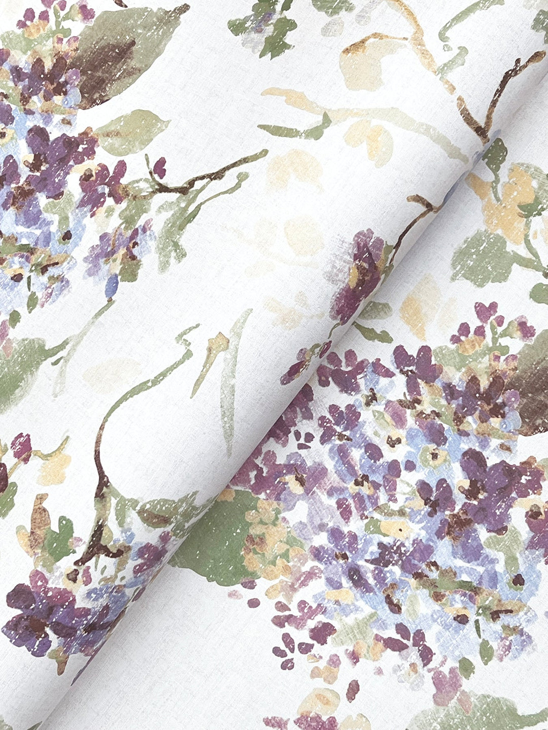 Veiled Garden Plum Floral Wallpaper by Antonina Vella Designer