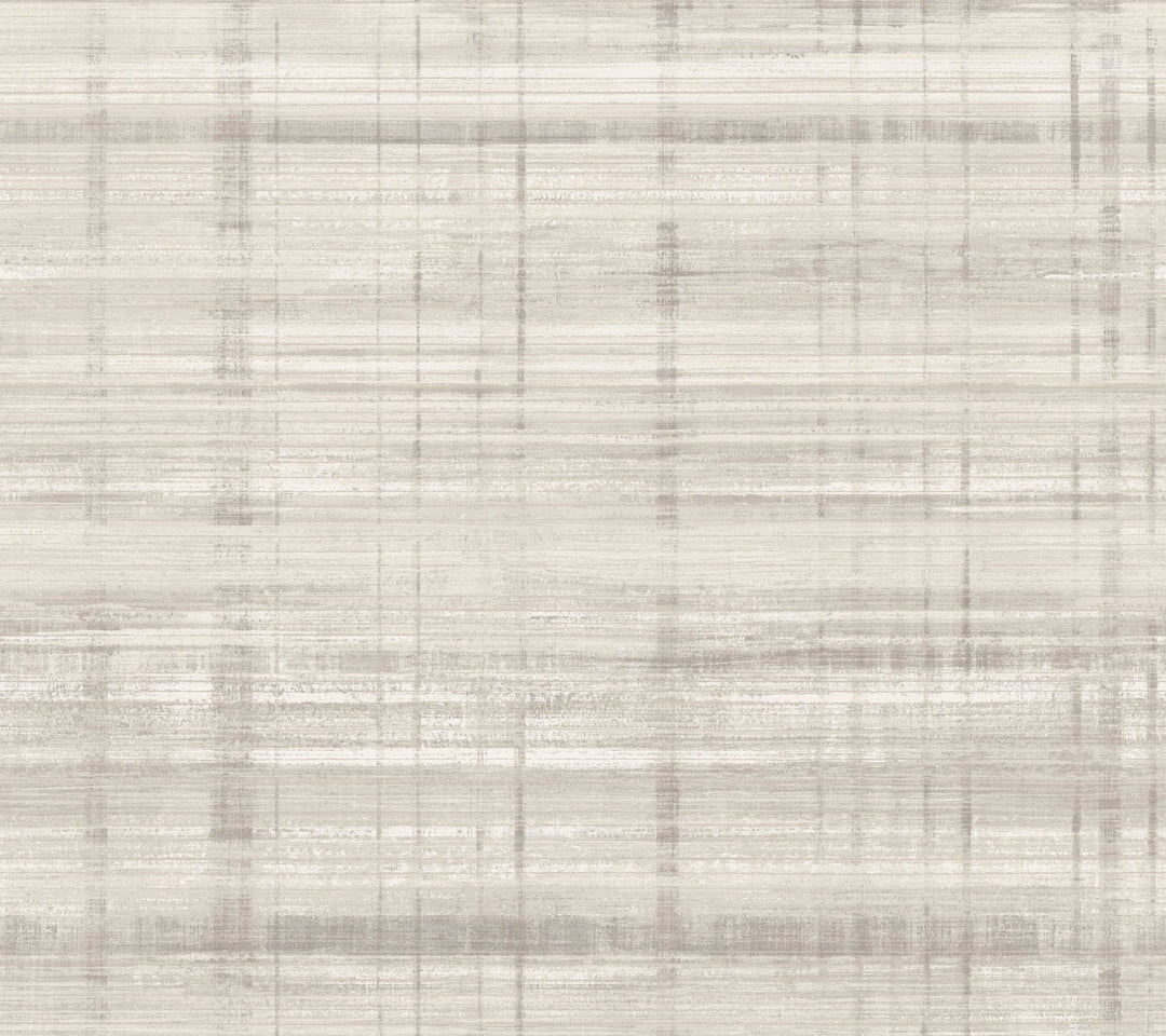 Vanishing Point Grey Striated Wallpaper by Antonina Vella Designer