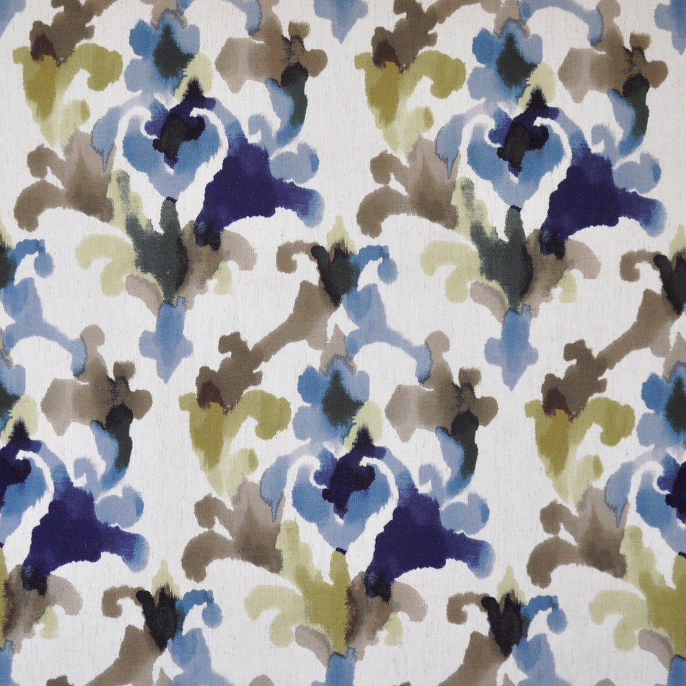 Louisa # 234 Ink Blot by Maxwell Fabric COLOR THEORY-VOL.III BAY BREEZE 100% POLYESTER CHINA </p><p>Repeat: Horizontal: H-13.75 and Vertical: V-28 55" - Fabric Carolina -