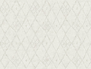Souk Diamonds Smoke Wallpaper by Lemieux et Cie