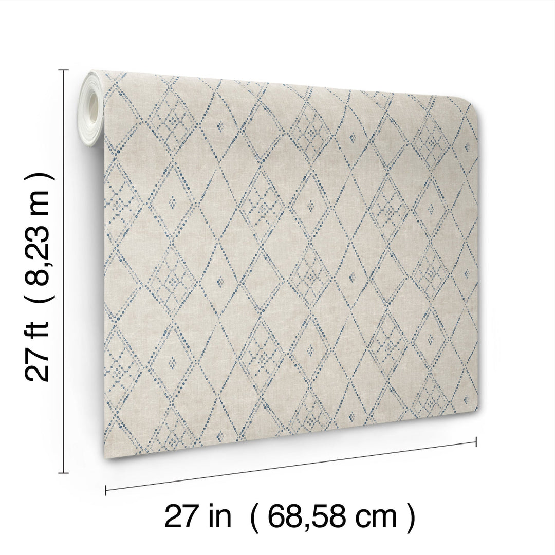 Souk Diamonds Taupe by Lemieux et Cie Wallpaper