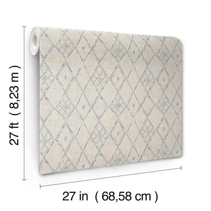 Souk Diamonds Taupe by Lemieux et Cie Wallpaper