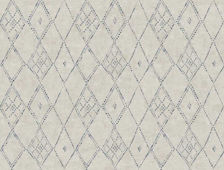Souk Diamonds Taupe Wallpaper by Lemieux et Cie Lemieux et Cie Signature Covers about 60.8 square feet 27-in by 27-ft long roll Unpasted 20.5 - Fabric Carolina -