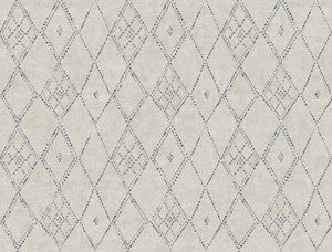 Souk Diamonds Taupe Wallpaper by Lemieux et Cie