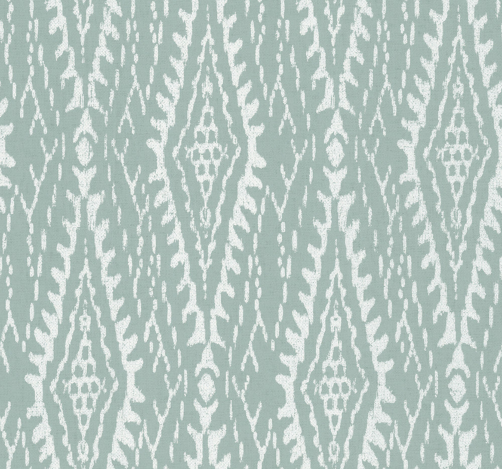 Rousseau Paperweave Sage Wallpaper by Lemieux et Cie Lemieux et Cie Signature Covers about 60.8 square feet 27-in by 27-ft long roll Prepasted 25.25 - Fabric Carolina -