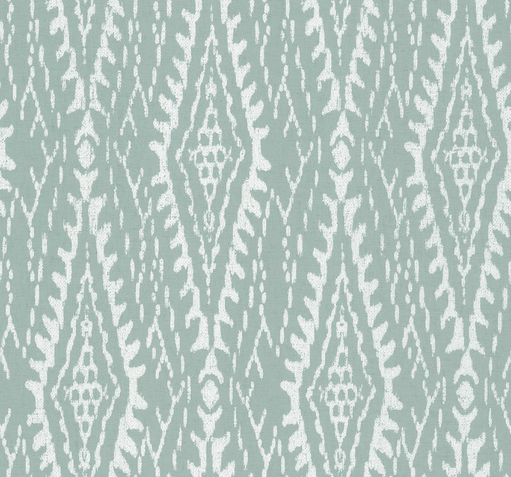 Rousseau Paperweave Sage Wallpaper by Lemieux et Cie Lemieux et Cie Signature Covers about 60.8 square feet 27-in by 27-ft long roll Prepasted 25.25 - Fabric Carolina -