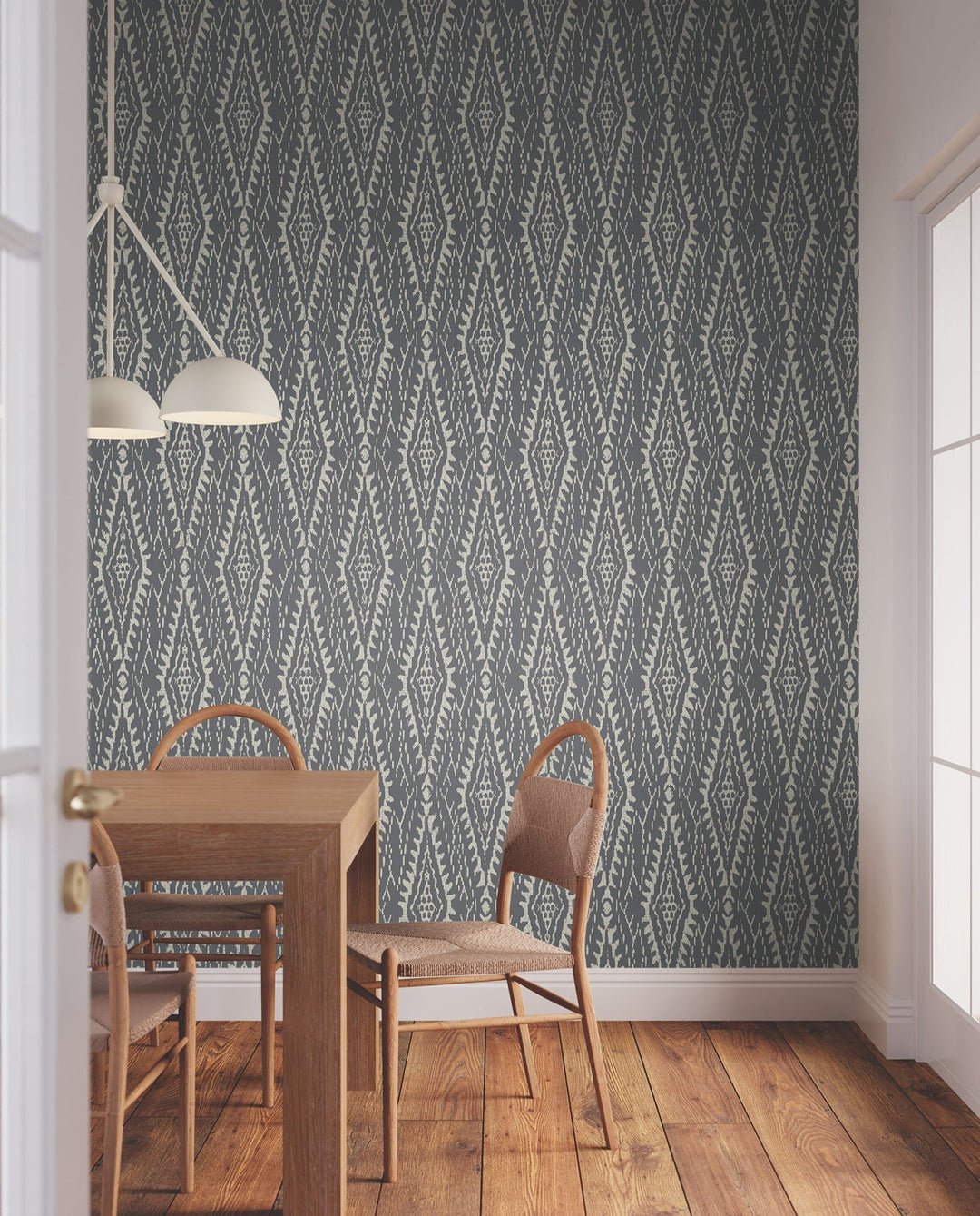 Rousseau Paperweave Charcoal by Lemieux et Cie Wallpaper