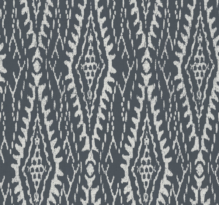 Rousseau Paperweave Charcoal Wallpaper by Lemieux et Cie Lemieux et Cie Signature Covers about 60.8 square feet 27-in by 27-ft long roll Prepasted 25.25 - Fabric Carolina -