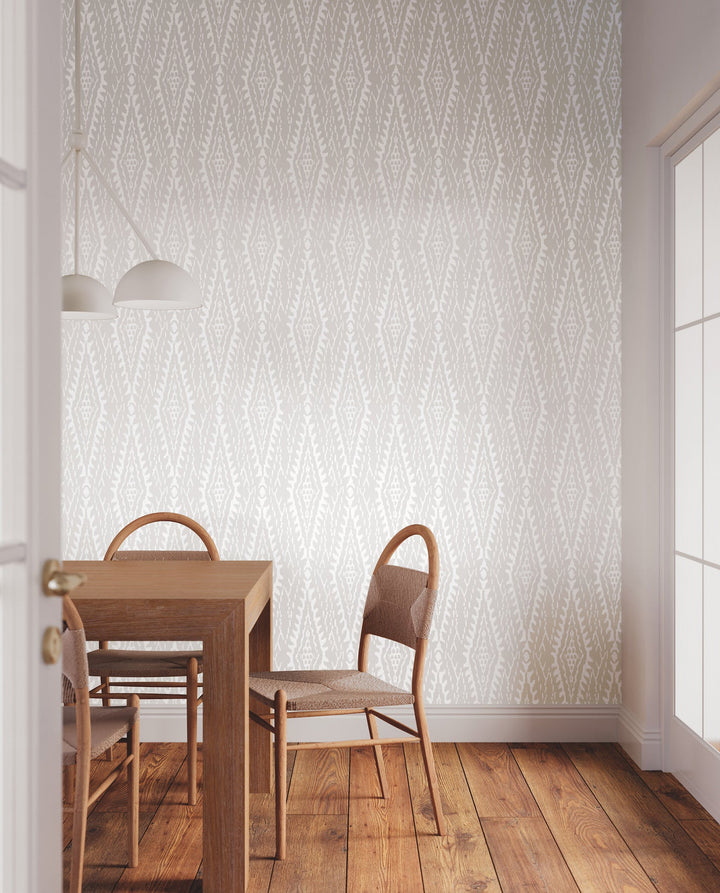 Rousseau Paperweave Warm Grey by Lemieux et Cie Wallpaper