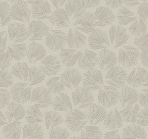 Elora Leaf Taupe Wallpaper by Lemieux et Cie