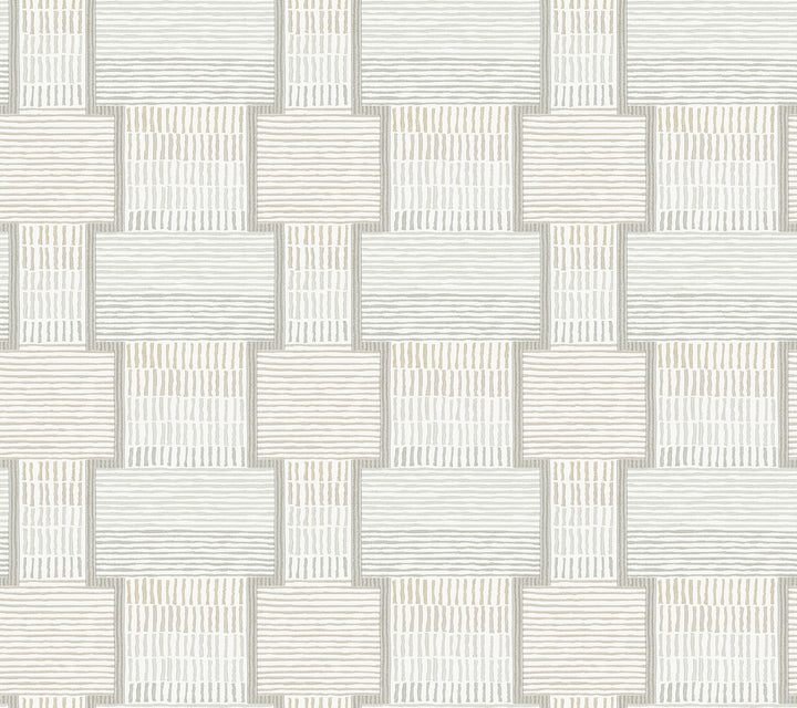 La Broderie Grey Wallpaper by Lemieux et Cie Lemieux et Cie Signature Covers about 60.8 square feet 27-in by 27-ft long roll Unpasted 24 - Fabric Carolina -
